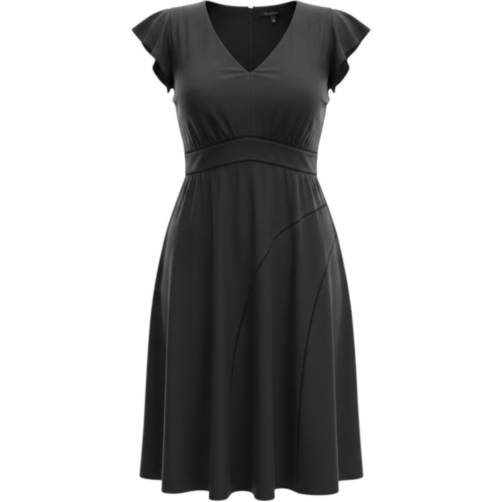 Maggy London Woman Navy Blue Knee Length Dress w/ Piping Detail Sz 22W